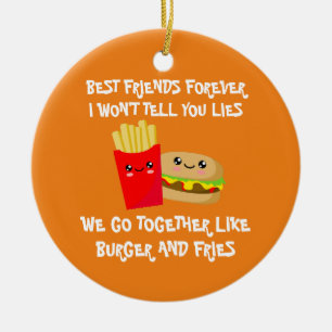 Die besten Freunde für immer Keramik Ornament