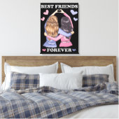 Die besten Freunde für immer Leinwand (Insitu (Schlafzimmer))