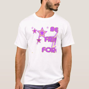 Die besten Freunde für immer Lila Gelbe Sterne Tei T-Shirt