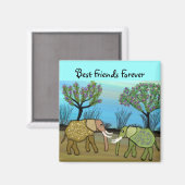 Die besten Freunde für immer Magnet (Vorderseite/Rückseite)