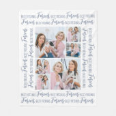 Die besten Freunde für immer Moderne 6 Foto Freund Fleecedecke (Vorderseite)