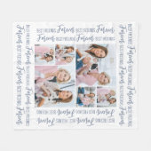 Die besten Freunde für immer Moderne 6 Foto Freund Fleecedecke (Vorderseite (Horizontal))