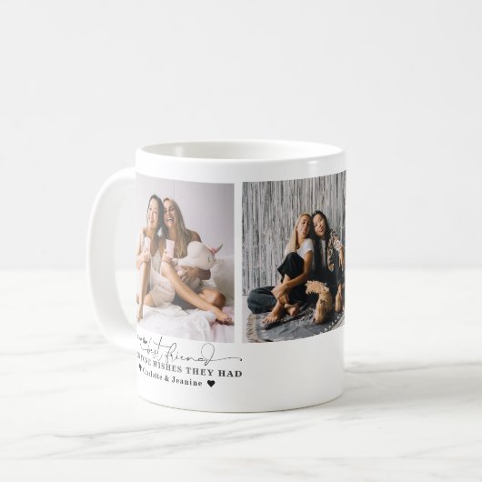 Die besten Freunde für immer | Moderne BESTE FREUN Kaffeetasse (Vorderseite Links)