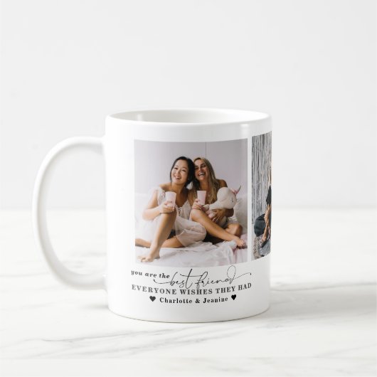 Die besten Freunde für immer | Moderne BESTE FREUN Kaffeetasse (Links)