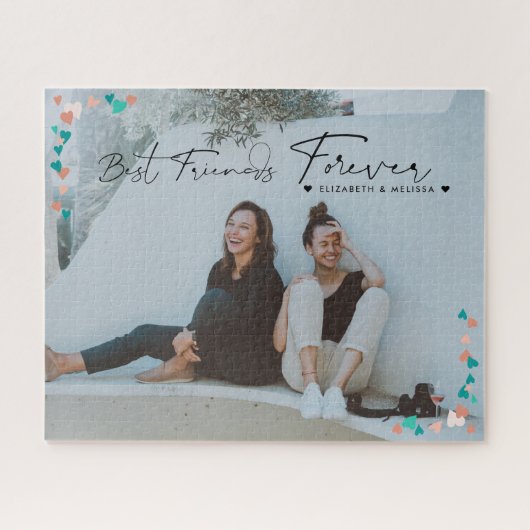 Die besten Freunde für immer | Moderne BESTE FREUN Puzzle (Horizontal)