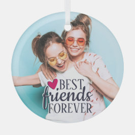 Die besten Freunde für immer moderne BESTE FREUNDI Ornament Aus Glas