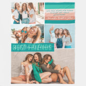 Die besten Freunde für immer | Moderne Streifen BE Fleecedecke (Vorderseite)