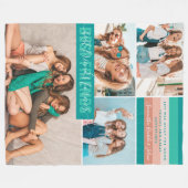 Die besten Freunde für immer | Moderne Streifen BE Fleecedecke (Vorderseite (Horizontal))