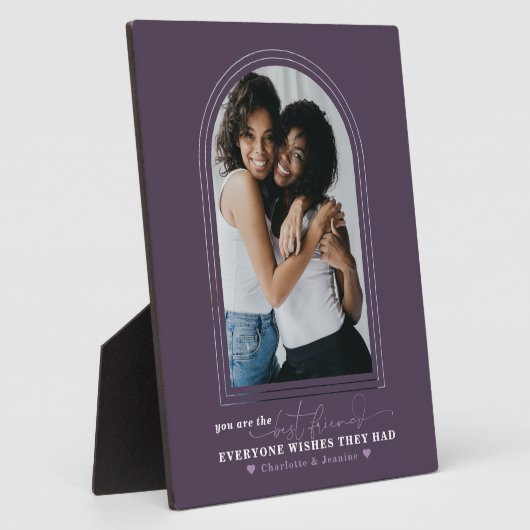 Die besten Freunde für immer | Modernes, einfaches Fotoplatte (Seite)