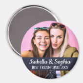 Die besten Freunde für immer modernes Foto der BES Magnet (Vorderseite/Rückseite)