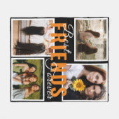 Die besten Freunde für immer niedlichen 4 Fotos Co Fleecedecke (Vorderseite (Horizontal))