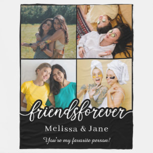 Die besten Freunde für immer niedlichen 4 Fotos Co Fleecedecke