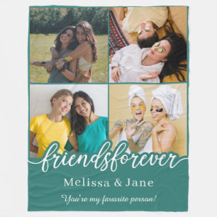 Die besten Freunde für immer niedlichen 4 Fotos sa Fleecedecke