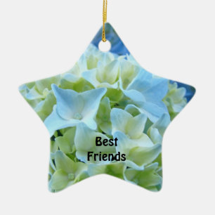 Die besten Freunde für immer Ornament Blue Hydrang