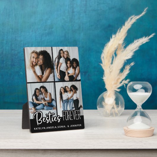 Die besten Freunde für immer Personalisiert 4 Foto Fotoplatte (Seite)