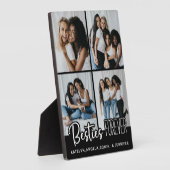 Die besten Freunde für immer Personalisiert 4 Foto Fotoplatte (Seite)