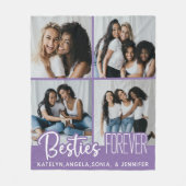 Die besten Freunde für immer Personalisiertes Foto Fleecedecke (Vorderseite)