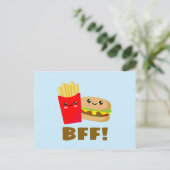 Die besten Freunde für immer Postkarte (Stehend Vorderseite)