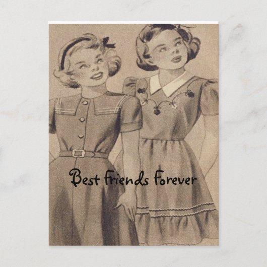 Die besten Freunde für immer Postkarte (Vorderseite)