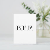 Die besten Freunde für immer Postkarte (Stehend Vorderseite)