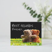 Die besten Freunde für immer Postkarte (Stehend Vorderseite)