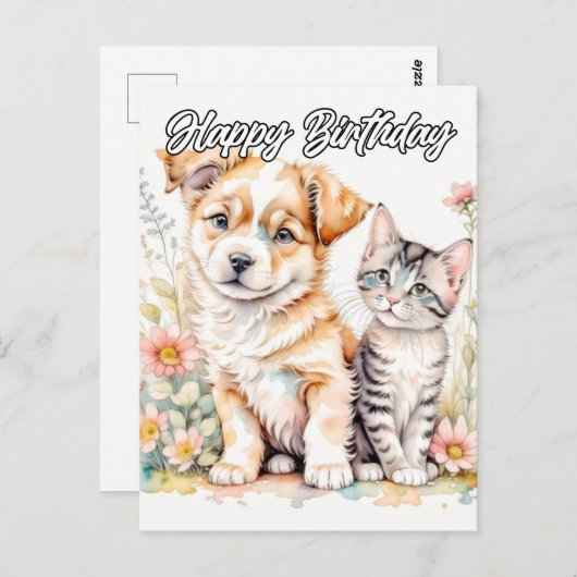 Die besten Freunde für immer Postkarte (Vorne/Hinten)