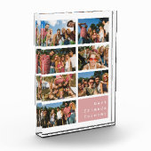 Die besten Freunde für immer rosa Collage Fotoblock (Links)