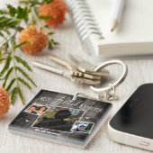 Die besten Freunde für immer rustikale Fotosammlun Schlüsselanhänger (Vorderseite rechts)