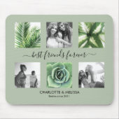 Die besten Freunde für immer sage grün 6 Foto Coll Mousepad (Vorne)