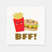 Die besten Freunde für immer Serviette (Vorderseite)