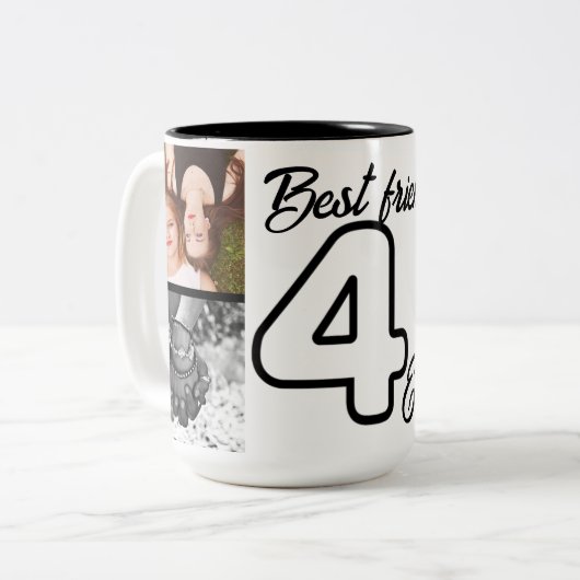 Die besten Freunde für immer - Tasse der FotoColla (Vorderseite Links)