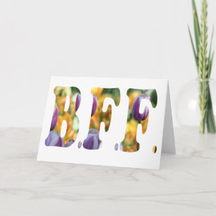 Die besten Freunde für immer (Tulpenversion) Karte