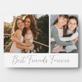 Die besten Freunde für immer weißes Foto handgesch Fotoplatte (Vorderseite)