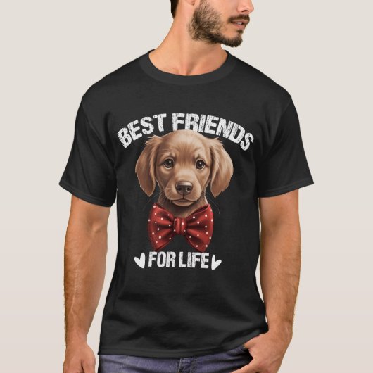 Die besten Freunde für Niedliche Welpe T-Shirt (Vorderseite)