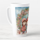Die besten Freunde für Weihnachten Milchtasse (Linke Ecke)