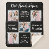 Die besten Freunde geben Freundschaftsgedicht Gedi Sherpadecke (Vorderseite)