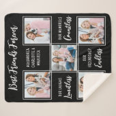 Die besten Freunde geben Freundschaftsgedicht Gedi Sherpadecke (Vorderseite (Horizontal))