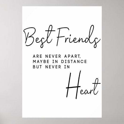 Die besten Freunde Geschenk für sie Poster (Vorne)