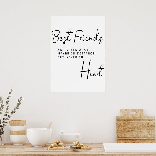 Die besten Freunde Geschenk für sie Poster (Küche)