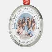 Die besten Freunde Girl's Trip Foto Keepake Ornament Aus Metall (Links)