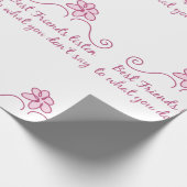 Die besten Freunde hören Geschenkpapier (Ecke)