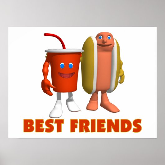 Die besten Freunde Hot Dog & Soda Poster (Vorne)