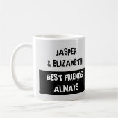 Die besten Freunde immer mich und mein Pferd grau  Kaffeetasse (Links)