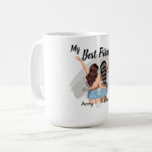 Die besten Freunde Kaffee-Tasse Kaffeetasse (Vorderseite Links)