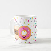 Die besten Freunde Kaffee und Donut-Tasse Kaffeetasse (Vorderseite Links)