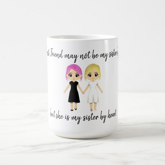 Die besten Freunde Kaffeetasse (Mittel)