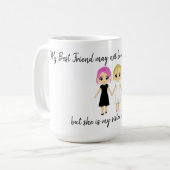 Die besten Freunde Kaffeetasse (Vorderseite Links)