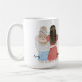 Die besten Freunde Kaffeetasse (Links)
