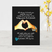 Die besten Freunde Karte (Gelbe Blume)