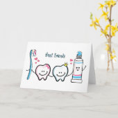 Die besten Freunde Karte (Gelbe Blume)